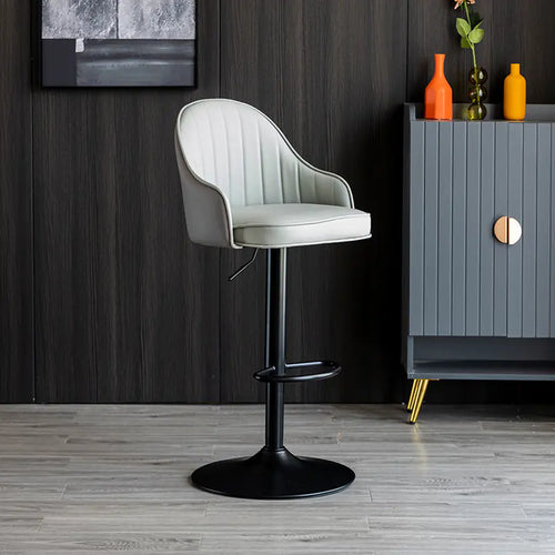 Modern Minimalist Bar Stool with Backrest (Factory)