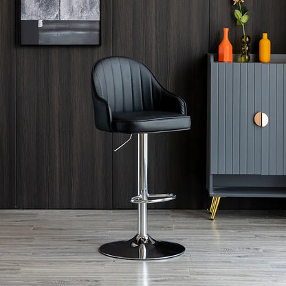 Modern Minimalist Bar Stool with Backrest (Factory)
