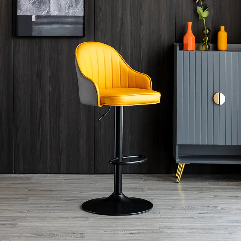 Modern Minimalist Bar Stool with Backrest (Factory)