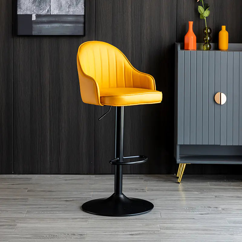 Modern Minimalist Bar Stool with Backrest (Factory)