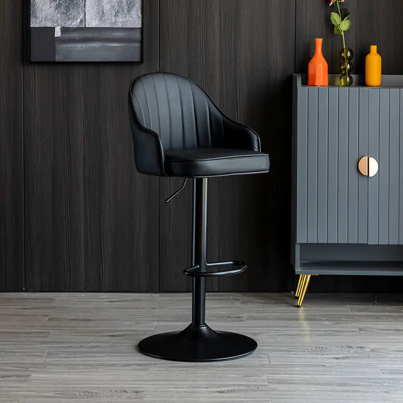 Modern Minimalist Bar Stool with Backrest (Factory)