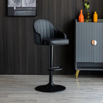 Modern Minimalist Bar Stool with Backrest (Factory)