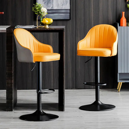 Modern Minimalist Bar Stool with Backrest (Factory)