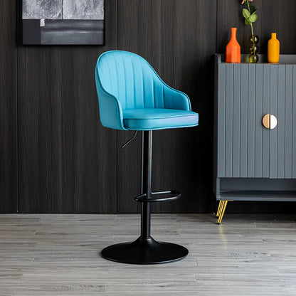 Modern Minimalist Bar Stool with Backrest (Factory)